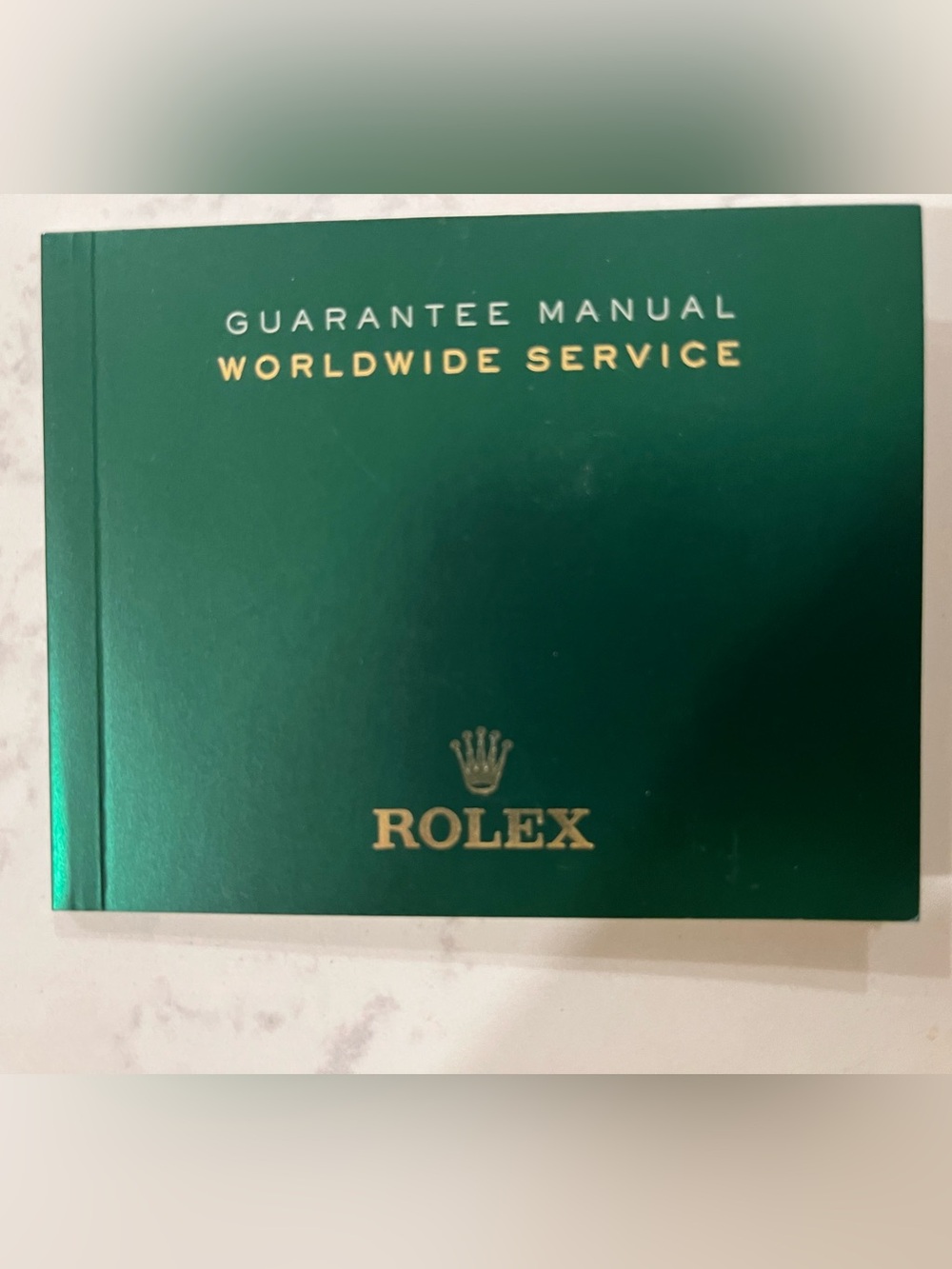 Authentic Rolex Guarantee Manual Worldwide Service Booklet